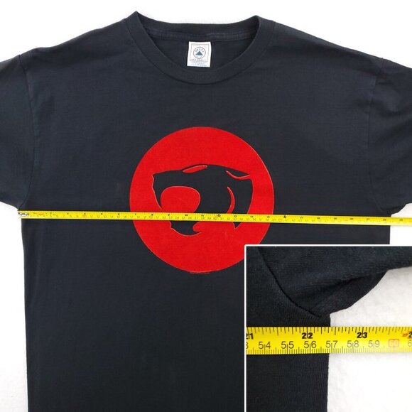 Thundercats Vintage T-Shirt Felt Logo 90s Delta 1999 Warner Bros. Large - Picture 6 of 11